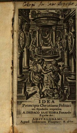 Idea principis christiano-politici 101 symbolis expressa