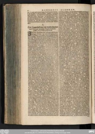 X. Das Hauptstück von Hod/ welches hundert und drey und zwantzig Regeln in sich begreiffet/ und zu Mecha geschrieben ist.
