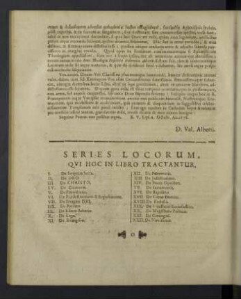 Series locorum