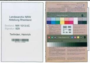 Entnazifizierung Heinrich Terlinden , geb. 19.05.1902 (Kaufmann)