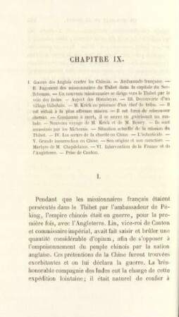 Chapitre IX. I. Guerre des Anglais contre les Chinois ...
