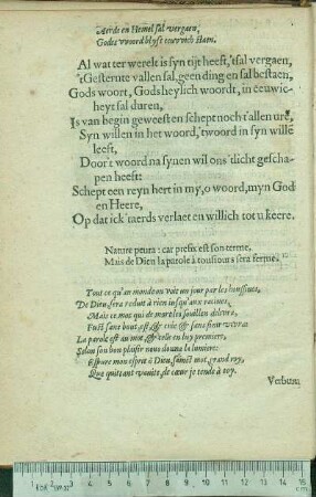 [Verbum Dominj perstat in æternum.]