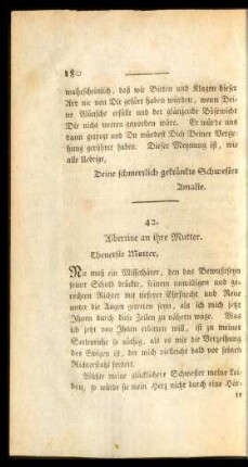 42. Albertine an ihre Mutter.