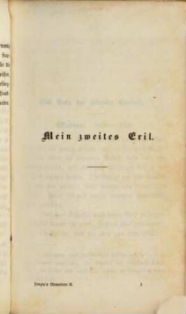 Aus den Memoiren eines Russen, Neue Folge. Petersburg und Nowgorod