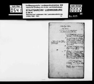 Statistisch-historische Darstellung des südlichen Schwaben, so weit es auf das nunmehr württembergische Gebiet sich erstreckt, nach den Mitteilungen des [bayerischen] Regierungsdirektors [Johann] von Raiser exzerpiert [von Kanzleiassistent Rigel im STB]