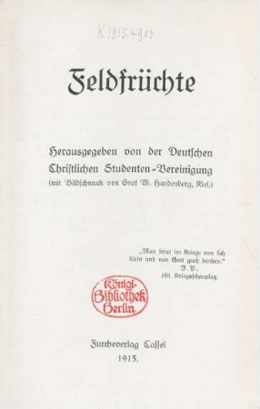 Feldfrüchte