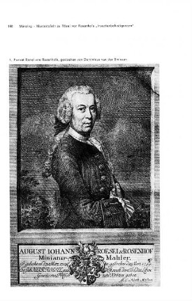 1. Porträt Rösel von Rosenhofs gestochen von Dominicus van der Smissen