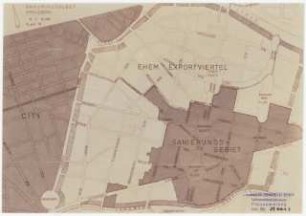 Sanierung Kreuzberg, Berlin Untersuchungen und Planungen von Werner March: Mappe Kreuzberg. Sanierungsgebiet Kreuzberg Plan A, 1:10000