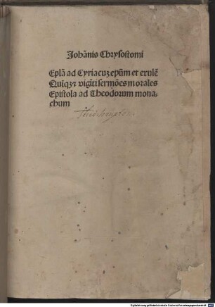 Epistula ad Cyriacum episcopum et exulem