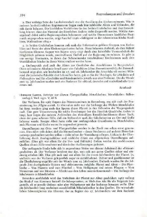 394-395 [Rezension] Sauter, Hermann, Beiträge zur älteren Pfarrgeschichte Menelzhofens