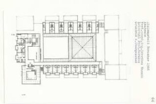 Akademie, Berlin-Charlottenburg (Diplomarbeit bei Bernhard Hermkes): Grundriss 4. Obergeschoss