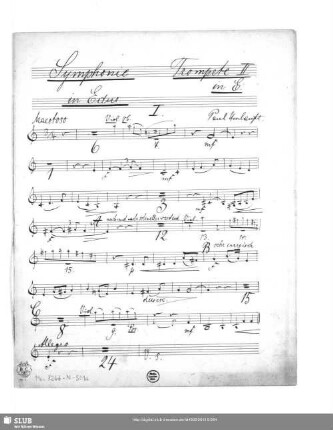 Trompete II. in E.