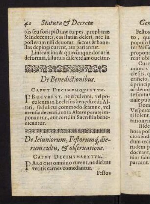 40, 15. De Benedictionibus