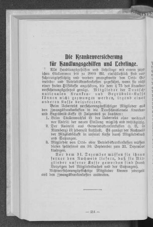 Die Krankenversicherung für Handlungsgehilfen und Lehrlinge.