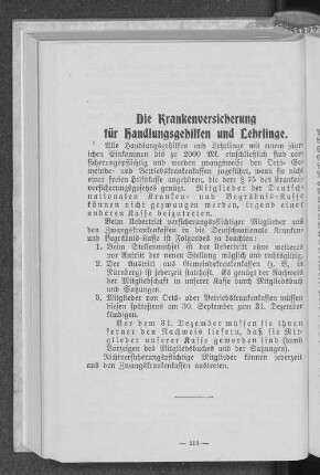 Die Krankenversicherung für Handlungsgehilfen und Lehrlinge.