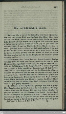 Die normannischen Inseln