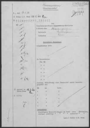 Oberensingen-Hardt: Visitatio nsbericht mit Pfarrbericht 1964