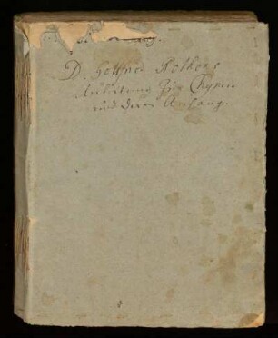 Nicolaus Mollwitz: Register zu Werken von Gottfried Rothe und Georg Ernst Stahl