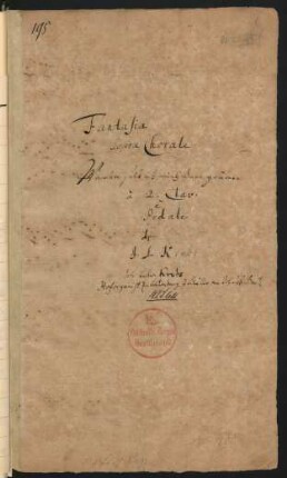 [Sammelhandschrift] 19 Stücke für Tasteninstrument