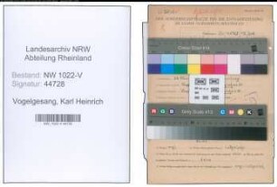 Entnazifizierung Karl Heinrich Vogelgesang , geb. 29.03.1906 (Wirtschaftspruefer)