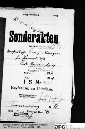 Kleinsiedlungen in Oranienburg, Kr. Niederbarnim