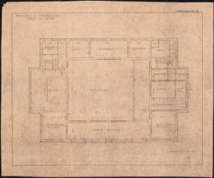 Saalbau, Emmagrube: Vorschlag A, Grundriss EG 1:100