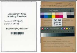 Entnazifizierung Elisabeth Blackemeyer , geb. 02.07.1905 (Buchhalterin)