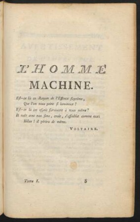 L'Homme Machine