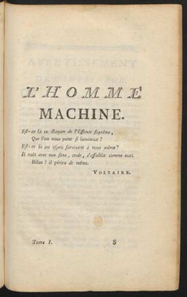 L'Homme Machine