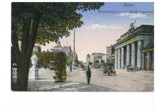 Brandenburger Tor und Reichstagsgebäude in Berlin