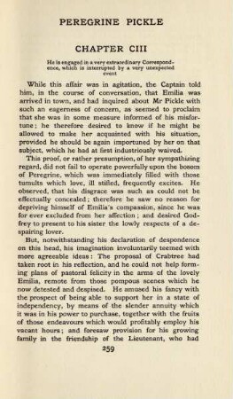 Chapter CIII. He is engaged in a very extraordinary correspondence, which is interrupted by a very unexpected event