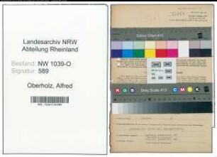 Entnazifizierung Alfred Oberholz , geb. 25.09.1913 (Milchverteiler)