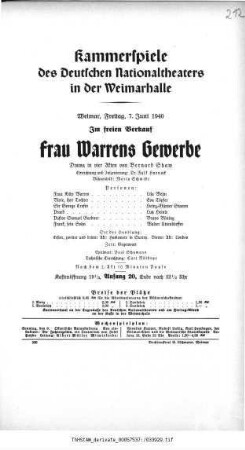 Frau Warrens Gewerbe
