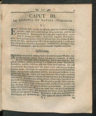 Caput III. De Essentia Et Natura Feudorum.