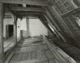 Radebeul. Berg- und Lusthaus Hoflößnitz (Sächsisches Weinbaumuseum Hoflößnitz; 1648-1650, E. Eckhardt). Dachgeschoß, Inneres
