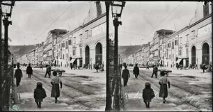 Neapel. Riviera di Chiaia nach Westen