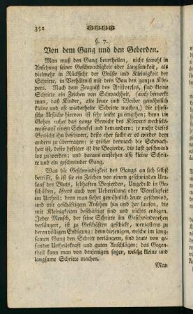 352-356, §7. Von dem Gang und den Geberden