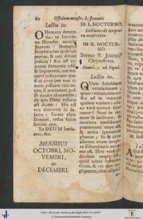 Mensibus Octobri, Novembri, ac Decembri