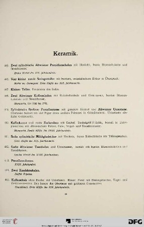 Keramik (Nr. 405-469)