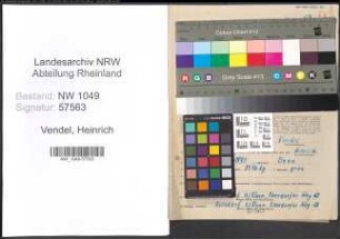 Entnazifizierung Heinrich Vendel , geb. 04.04.1893 (Landwirt)