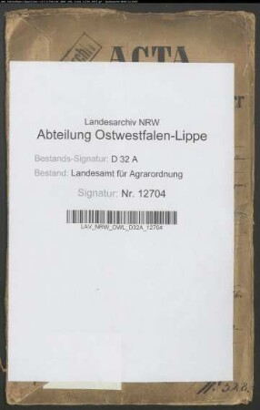 Wünnenberger Amtswald zu Leiberg, Krs. Büren. Servitutenbefreiung