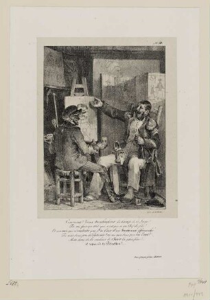 Portraitmaler, Blatt 18 der Folge "Lithographisches Album"