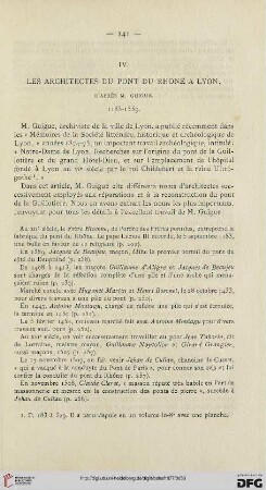 3: Les architectes du pont du Rhône à Lyon : 1183-1559