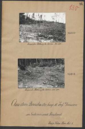 In Galizien und Rußland: Russische Stellung bei Gorlice Mai 1915