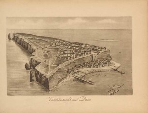 Helgoland - Totalansicht mit Düne