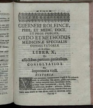 Liber X, de affectibus partium genitalium