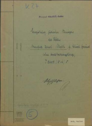Manfred Meth, *11.06.1906, Kaufmann