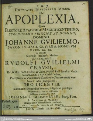 De apoplexia