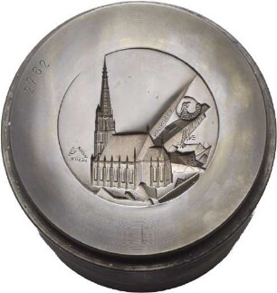 Stempel von Victor Huster für eine Medaille auf die Esslinger Frauenkirche