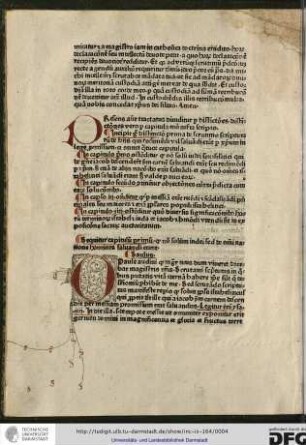 Sequitur capitulum primum quod non solum Iudei sed de omni natione homines salvandi erant.
